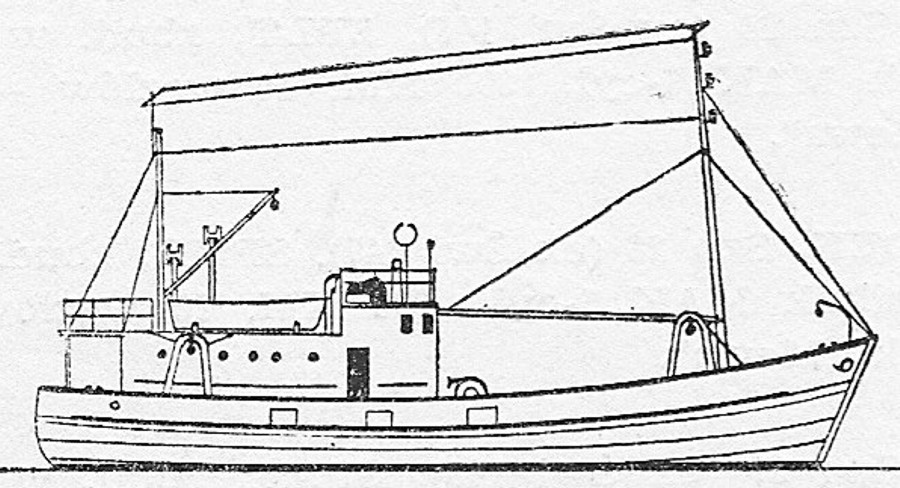 Źródło: Miciński J, Kolicki S. "Pod polską banderą", Wyd. Morskie, Gdańsk 1962