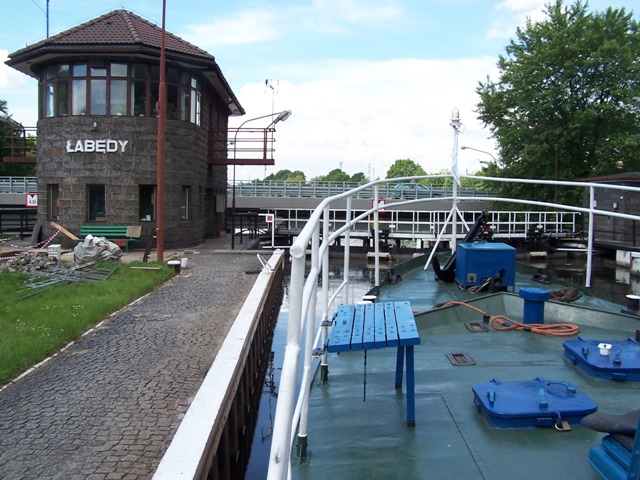 śluza wodna w Łabędach - kierunek Wrocław
