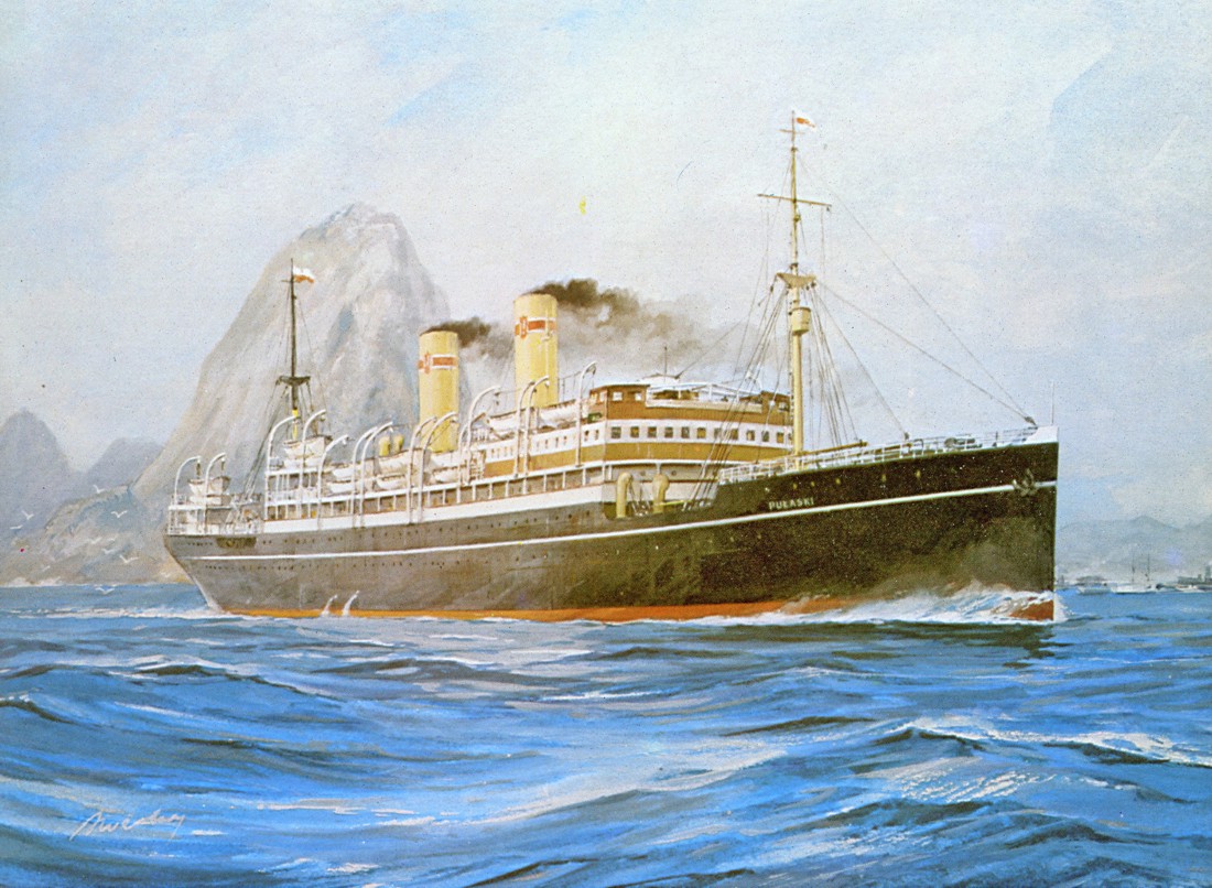 &quot;Pułaski w Rio de Janeiro, ok. 1936 r.<br />Autor: Adam Werka w &quot;Kalendarz Morza 1986&quot;