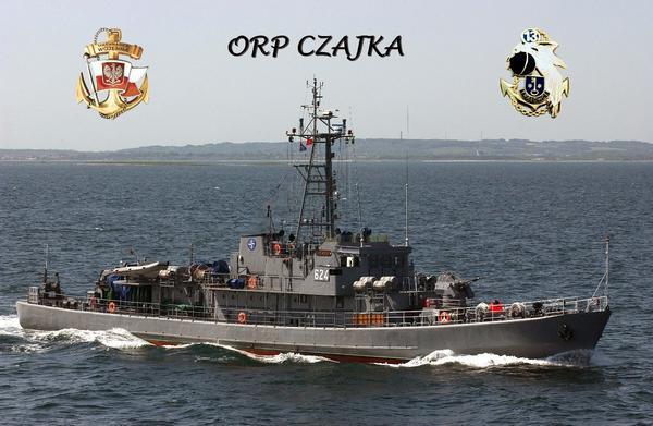 ORP &quot;Czajka&quot; - niszczyciel min . ( źródło ORP Czajka )
