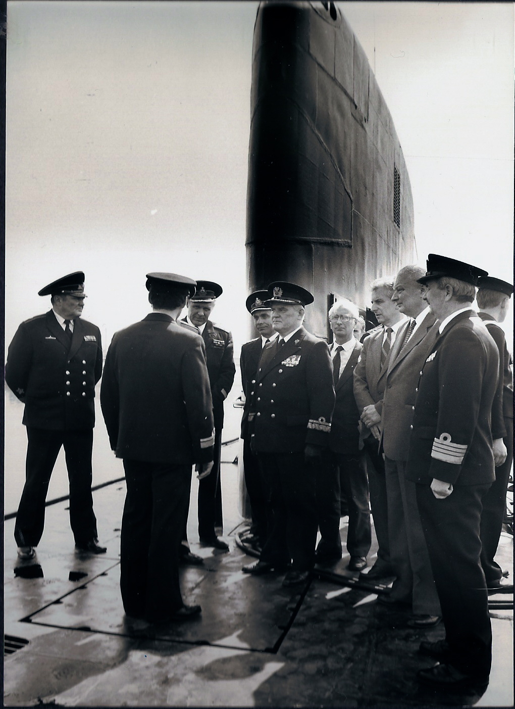 Przyjmowanie okrętu od Rosjan ,1986r.