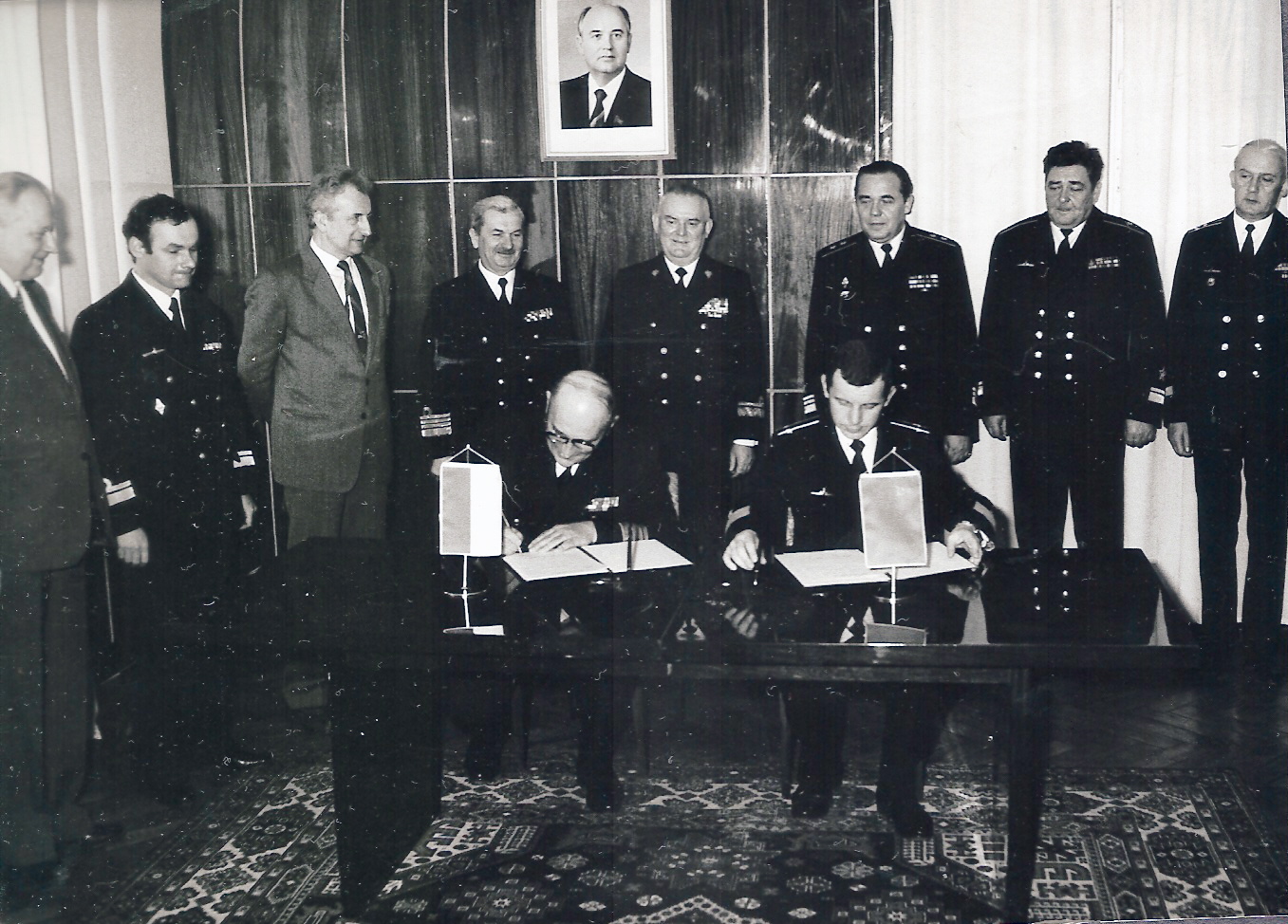 Przyjmowanie okrętu od Rosjan , 1986r.